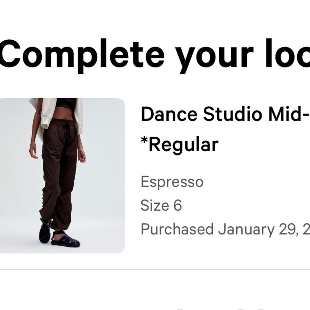 Lululemon dance studio mid-rise pants